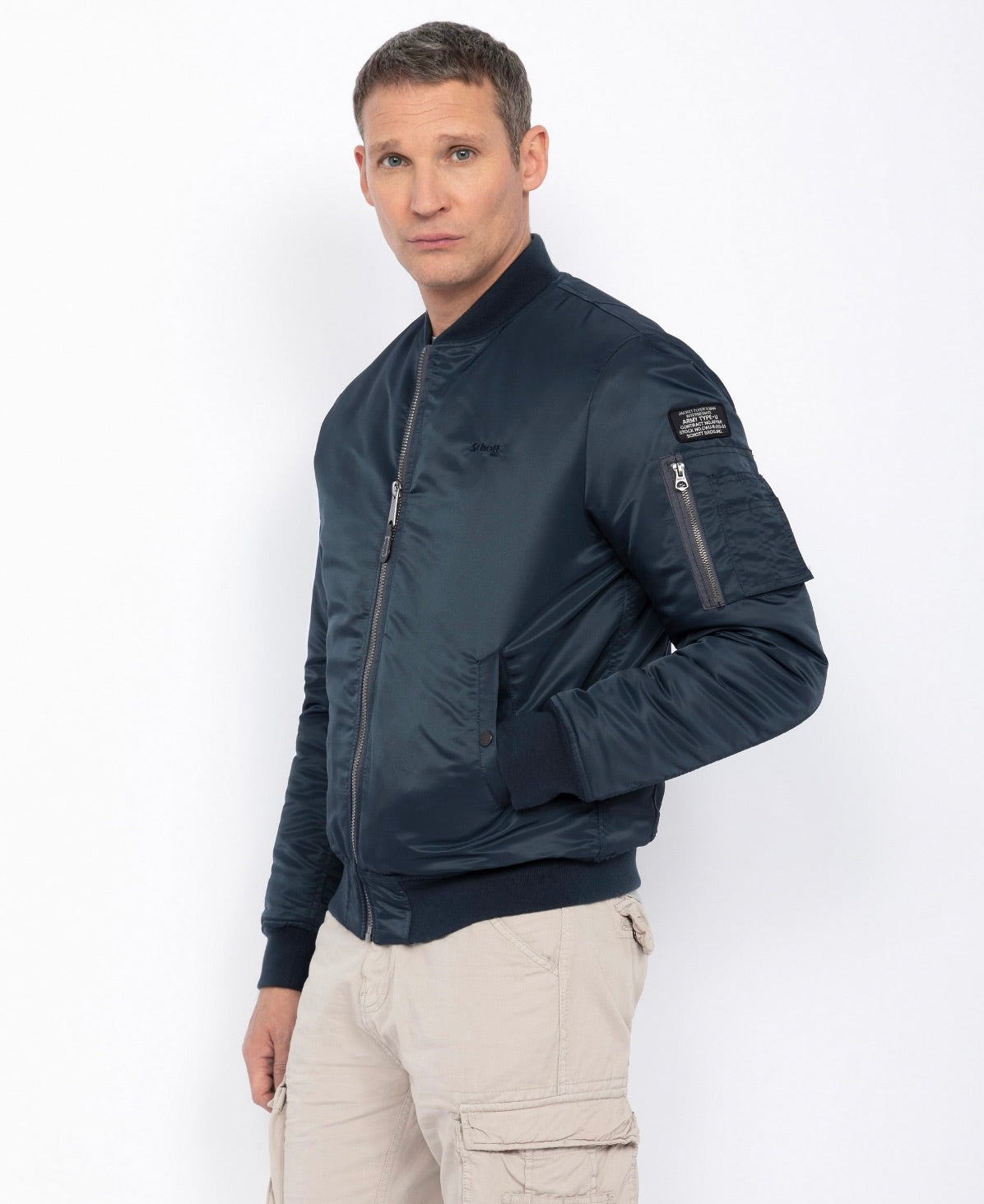 Schott MA-1 Bomber Navy – 14oz Onlinestore